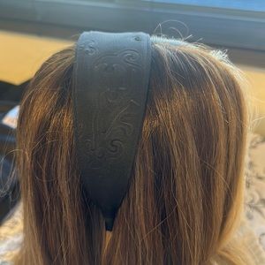 HANDMADE HEADBAND BLACK 2 inch